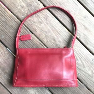 Vintage COACH Red Leather 9309 BLEEKER Shouler Bag
